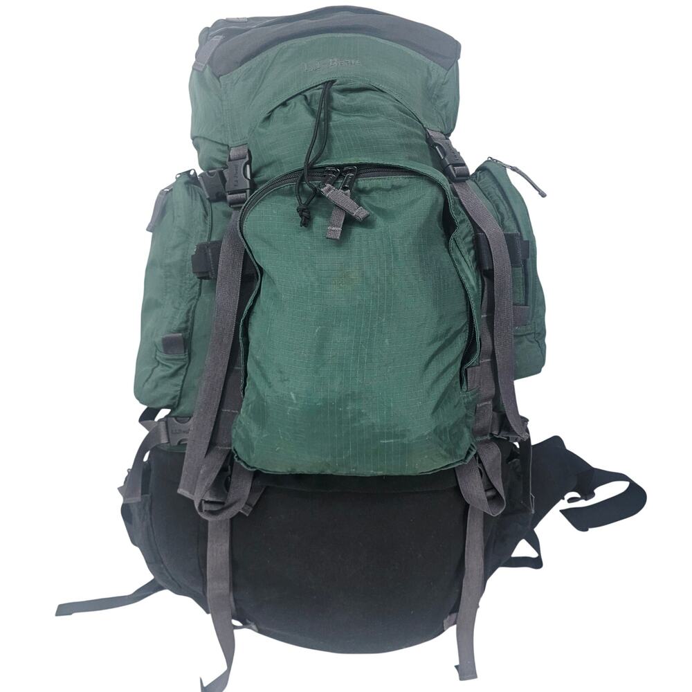 Vintage L.L. Bean L Hiking Rucksack Backpack Green internal frame Gorpcore Gorp